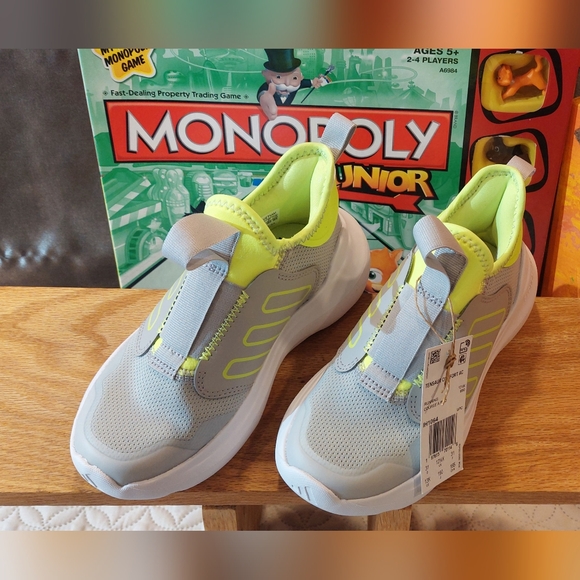 adidas Other - adidas Kids' Sneakers in Gray and Neon Yellow